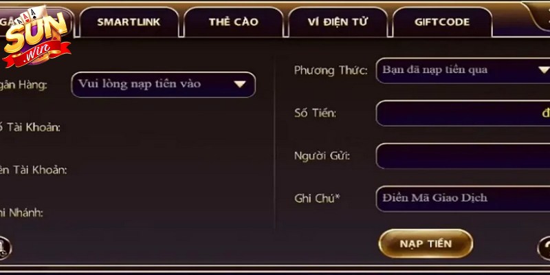 Sunwin Chính Hãng - Cổng Game Đổi Thưởng Đẳng Cấp Quốc Tế 2 Tốc độ nạp rút cùng phương thức thanh toán tại cổng game minh bạch