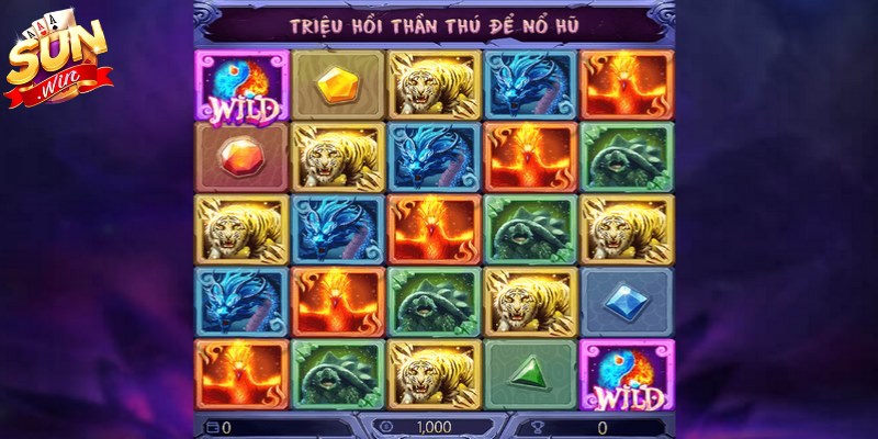 Tứ Thần Thú Sunwin - Hướng Dẫn Cách Chơi Trúng Jackpot 3 Bạn nên ghi nhớ các biểu tượng khi chơi nổ hũ tứ thần thú Sunwin